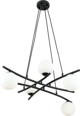 Zdjęcie produktu dla Lampa wisząca żyrandol ESSA 5 OPAL Emibig 1201/5