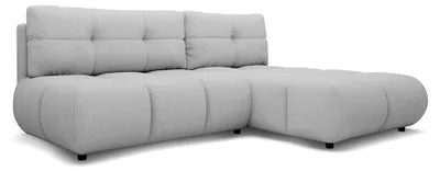 Produktbild von Ecksofa mit Schlaffunktion Milorya rechts Silberaschel