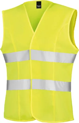Immagine prodotto di Result Core R334F | Gilet di sicurezza da donna High Viz Tabard / leggermente aderente - Colore: giallo fluorescente - Taglia: S