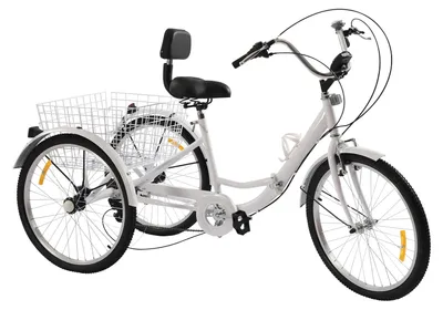Produktbild von Dreirad - Dreiradfahrrad - Dreirad - Dreiradfahrrad - 7 Gänge - Stahlrahmen - Klappbarer Rahmen