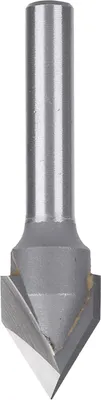 Obrázek produktu pro Fréza 60 stupňů V typ 45# Uhlíková ocel 6mm stopka se slitinovou hlavou Nástroj pro zpracování dřeva (60 stupňů V typ 6X1/2 )