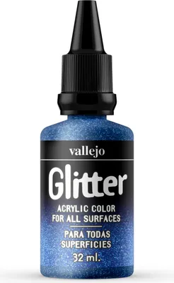 Produktbild von Vallejo Glitter 57603 Blau 32ml Acrylfarben mit Glitzerpartikeln