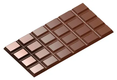 Obrázek produktu pro Forma na čokoládu – tabulka 4×6 obdélníková, 156 × 77 × 5 mm