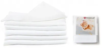 Productafbeelding van Set van 5 Burp Cloths voor Baby's van 100% Katoen