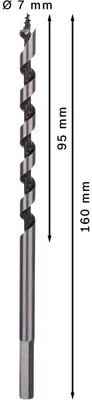 Obrázok produktu pre Bosch PRO šnekový vrták do dreva, 7x95x160mm