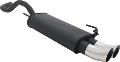 Image de Echappement sport Novus pour VW Polo 4 6N / 6N2 2x76mm DTM Silencieux final avec ABE