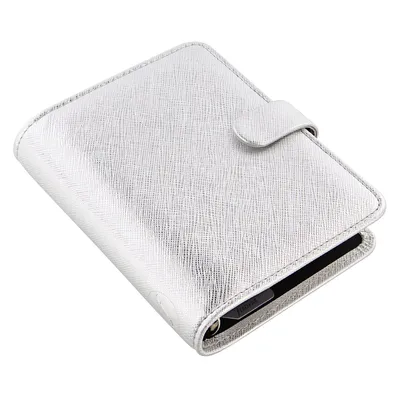 Produktbild von FILOFAX: Filofax Pocket  Saffiano metallic silver organiser