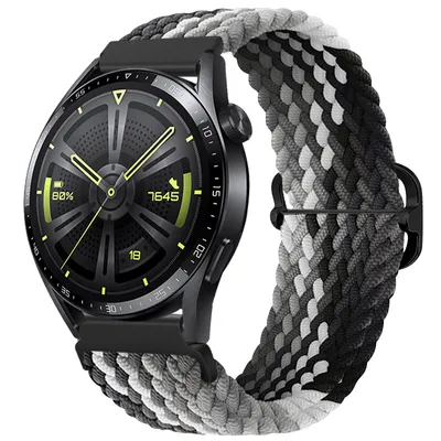 Obrázok produktu pre BStrap Elastic Nylon remienok na Huawei Watch GT/GT2 46mm, black qiao