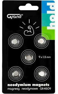 Produktbild von Runde Neodym Magnete 9 mm Durchmesser für Whiteboard, Kühlschrank und Pinnwand