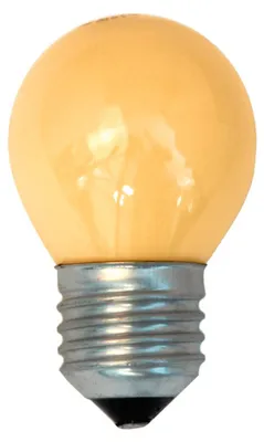 Produktbild von Merkur Tropfen Glühbirne 25W E27 Orange Glühlampe 25 Watt Kugel bunt dimmbar