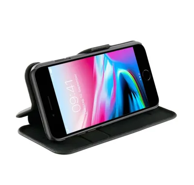 Produktbild von ViVanco™Casual, Geldbörsenhülle, Apple, iPhone SE (2. Gen), iPhone 8, iPhone 7, iPhone 6s, 11,9 cm (4.7"), Schwarz