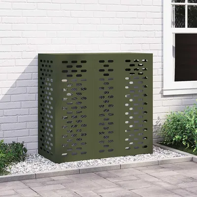 Produktbild von Möbel Klimaanlagenabdeckung Olivgrün 110 x 50 x 105 cm Stahl - Klima- & Heizgeräte Zubehör 865914