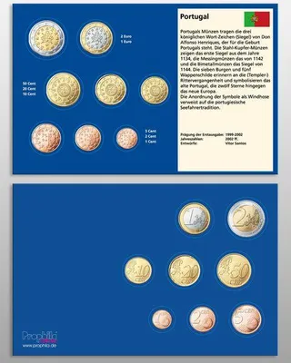 Produktbild von Prophila Collection 10 Münz-Tabletts Portugal