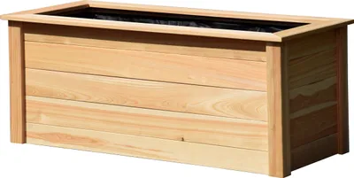 Produktbild von dobar Großes Hochbeet für den Garten, Pflanzkasten inkl. Pflanzfolie, 150 x 60 x 65 cm, Douglasie