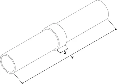 Produktbild von Innenrohrverbinder Rohrkupplung 3/4" (26,9 mm)