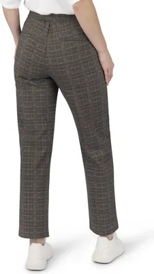 Produktbild von Stooker Women MARY JERSEY Damen 5-Pocket-Hose Wide Leg Fit 42 (Länge 30) brown check