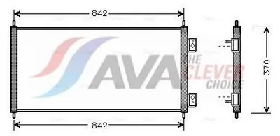 Obrázok produktu pre Kondenzátor, klimatizačný systém AVA COOLING FD5303