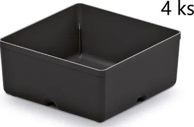 Obrázok produktu pre Sada 4 plastových boxov na náradie UNITE BOX 110x110x112 čierna