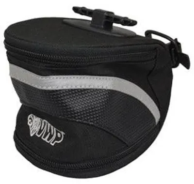 Image de Sacoche de selle VWP luxe l-nylon avec clic de fermeture. Noir