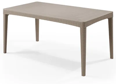 Produktbild von Allibert Girona Gartentisch foil RW/rez centre cappucino; 232032