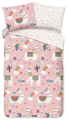 Productafbeelding van Pure Kinder Dekbedovertrek Microvezel Paca - pink 140x200/220cm