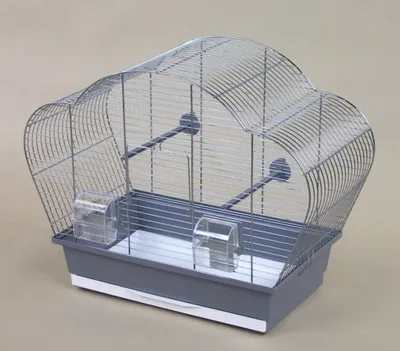 Produktbild von Vogelkäfig Beta Chrom grau Vogelheim für Sittiche