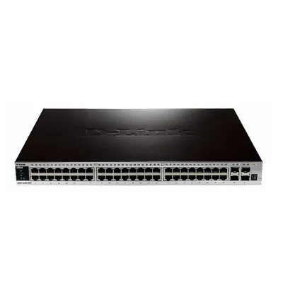 Productafbeelding van D-LINK 48-poorts 10/100/1000MBPS netwerkswitch Managed L2 Zwart DGS-3420-52T