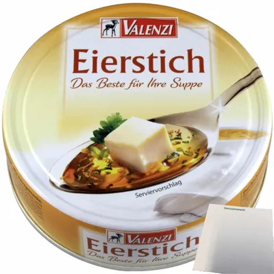 Produktbild von Valenzi Eierstich (200g Dose) + usy Block