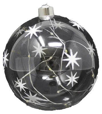 Produktbild von Dekolicht aus Glas mit LED-Beleuchtung, 12x12x12 cm, Weihnachtsdekoration