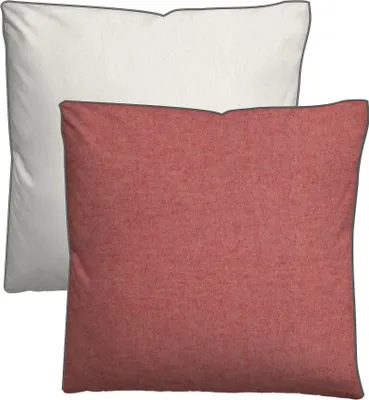 Produktbild von biberna Melange-Flanell Kissenbezug 0840500 MELANGE UNI color: chili, size: 1x 40x40 cm