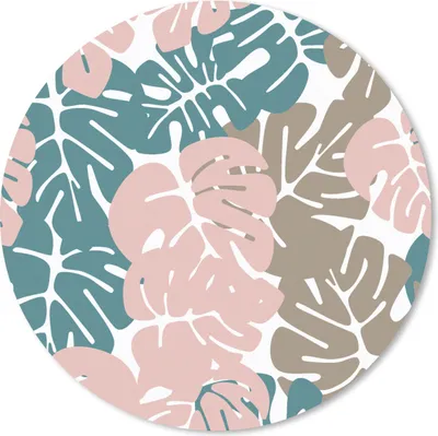 Produktbild von MuchoWow® Mauspad Mousepad Monstera - Dschungel - Muster - Pastell - Blätter 50x50 cm - Mousepads - Maus Mat - Pad - Mausunterlage - Vinyl