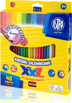 Produktbild von ASTRA Buntstifte mit XXL-Tinte 48 Stück
