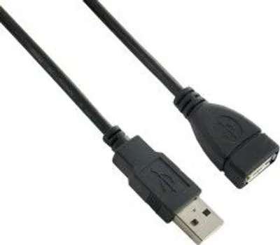 Image de Lanberg CA-USBE-10CC-0050-BK LANBERG USB-A EXTENSION CABLE M/W 2.0 5M BLACK