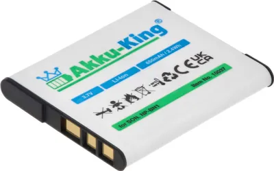 Produktbild von Akku kompatibel mit Sony NP-BN1 - Li-Ion 650mAh - für Cyber-shot DSC-T110P, DSC-T99B, DSC-TX66, DSC-WX100, DSC-W690, WX70, WX9, NP-BN