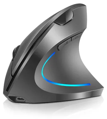Produktbild von WREWING Ergonomische Rechtshändige 2.4-GHz-Drahtlose Vertikale Maus, 4 Einstellb