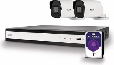 Produktbild von ABUS Komplett-Set mit NVR TVVR36422T und 2 PoE Mini-Tube-Kameras