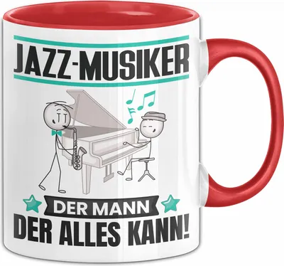 Produktbild von Jazz-Musiker Tasse Geschenk für Jazz-Musiker Der Mann Der Alles Kann Geschenkidee zum Geburtstag (Rot)
