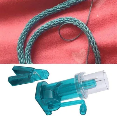 Produktbild von Handbetriebene Strickmaschine - Strickmaschine für Erwachsene - Seilflechter - Haushalts-Strickwerkzeug - Automatische Strickmaschine - Geeignet für Spulen - Strickerei