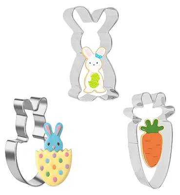 3er-Set Ausstechformen Osterhase zum Backen