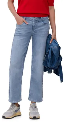 Productafbeelding van Street One, rechte jeans, lichtblauw, willekeurige wassing, maat 33