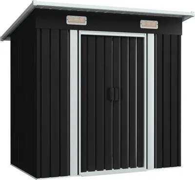 Image de VidaXL Abri de jardin en acier anthracite