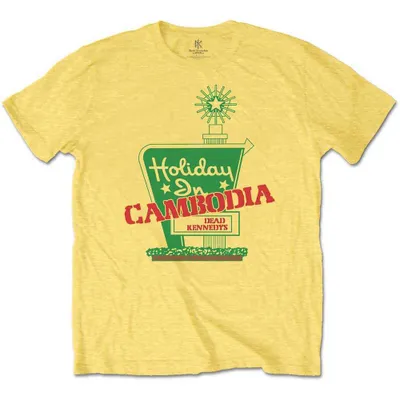 Produktbild von Dead Kennedys Holiday in Cambodia Daisy Yellow L T-Shirt