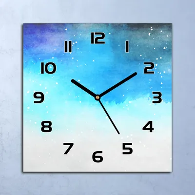 Produktbild von Wanduhr Echt-Glas-Küchenuhr Bunte Abstraktion Quarz Lautlos 30x30 Deko Bilder