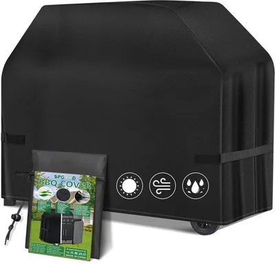Image de Housse universelle pour barbecue en tissu Oxford 420D, barbecue à gaz, hydrofuge, imperméable, housse de protection, résistante à l'abrasion, 165 x 71 x 122 cm