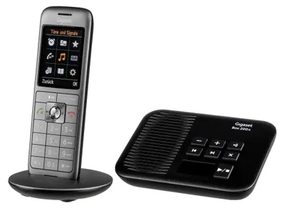 Immagine prodotto di Gigaset CL660A - Telefono cordless - Segreteria telefonica con ID chiamante - DECT\GAP - Nero, antracite