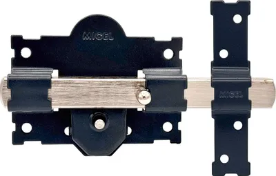 Produktbild von crr06 105b/50 mm Aufsatzschloss, grau lackiert, mit gleichschließenden Schlüsseln