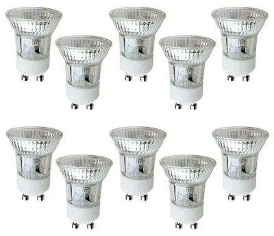 Produktbild von 10 x Halogen Reflektor klein 35W GU10 MR11 35mm 230V flood 30° warmweiß dimmbar