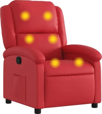 Produktbild von vidaXL Massagesessel Rot Kunstleder