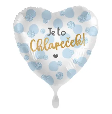 Zdjęcie produktu dla Balon foliowy - It's a boy - serce - 43 cm