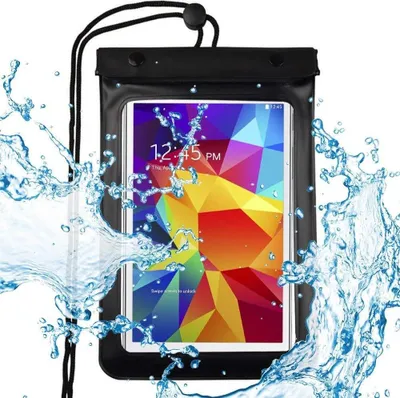Produktbild von starfix Wasserdichte Universal Tasche Schutzhülle für Phone / Tablet bis zu 8" schwarz